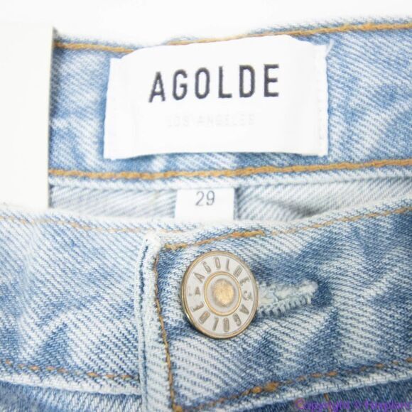 NEW Agolde Riley High Rise Straight Crop jeans in Clear Skies, size 29‎ - Picture 15 of 16